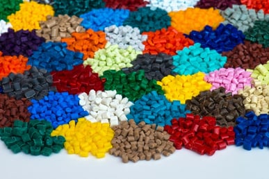 piles of colorful resin pieces